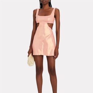 Mathew brunch Ana tie metallic dress
